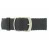 Bracelet de montre Extra long 18 et 20mm en Nylon Perlon Noir Made In Italy