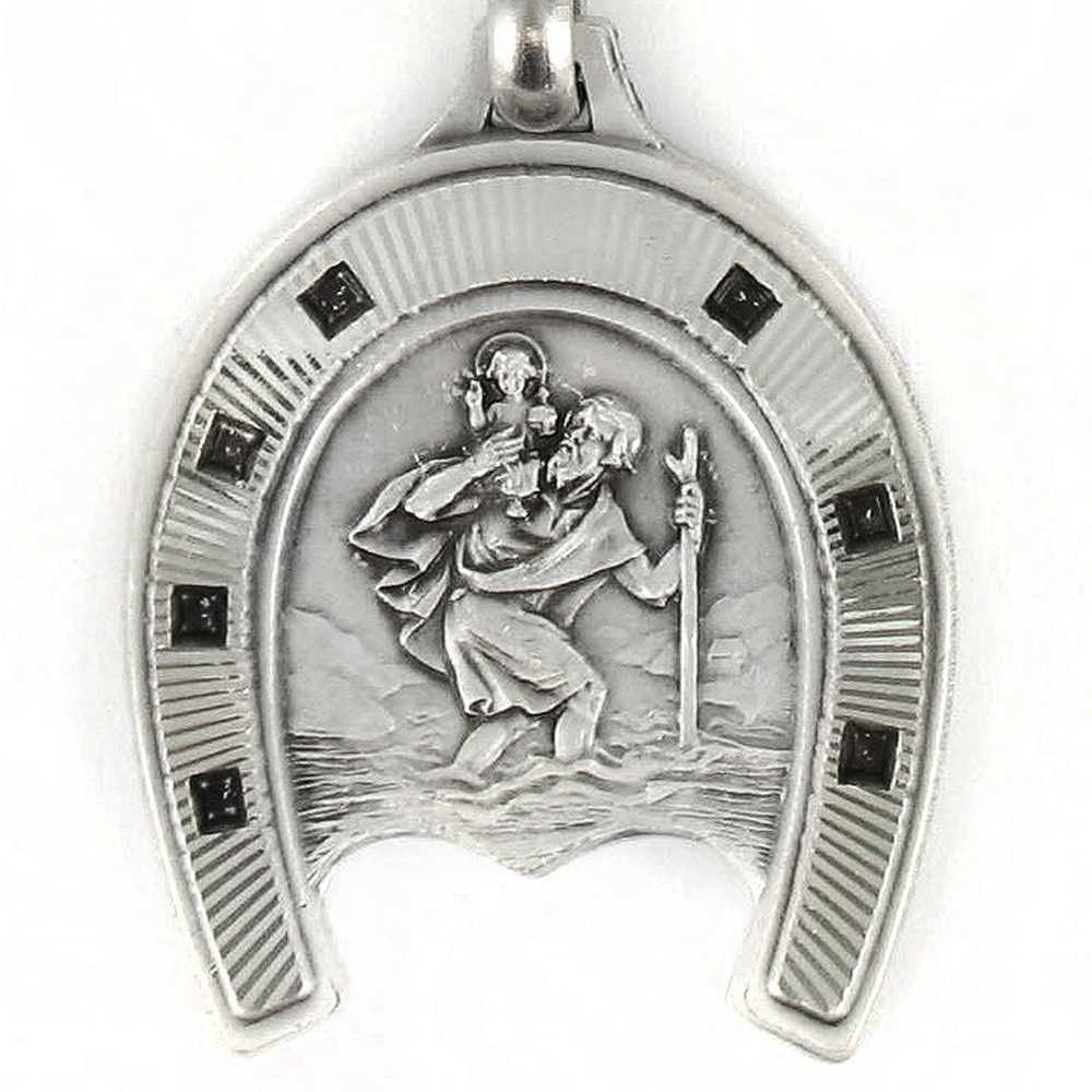 Porte clés Médaille de Saint Christophe Patron des Voyageurs 