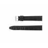 Bracelet Montre Extra Long Noir de 12-18 et 22mm en Cuir de Veau Gaufré Alligator Ecocuir® Artisanal