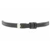 Bracelet montre 08 à 18mm Noir en cuir gaufré Buffalo Ecocuir®Artisanale