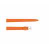 Bracelet montre Orange de 12-14 et 18mm en cuir gaufré Buffalo Ecocuir®Artisanal