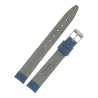 Bracelet montre Long 18mm Bleu Europe Cuir de veau Valencia EcoCuir® Artisanal