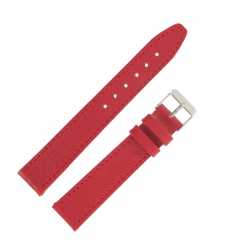 Bracelet montre Rouge de 12-14 et 18mm en cuir gaufré Buffalo Ecocuir®Artisanal