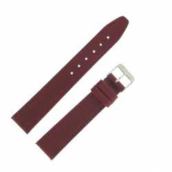 Bracelet montre Bordeaux de 12-14 et 18mm en cuir gaufré Buffalo Ecocuir®Artisanal