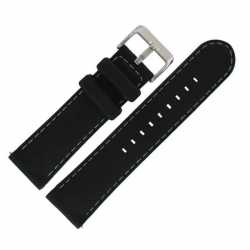 Bracelet de montre Silicone Noir 24mm Waterproof