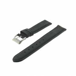 Bracelet montre Noir de 14-18 et 20mm Cuir de veau Aniline Golf EcoCuir® Artisanal