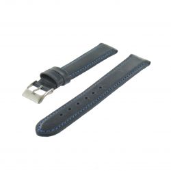 Bracelet montre Bleu Marine de 14-18 et 20mm Cuir de veau Aniline Golf EcoCuir® Artisanal