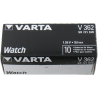 Pile de montre 362 (SR721SW) SR58 1.55 Volts Oxyde d'argent Varta®
