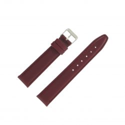 Bracelet montre Bordeaux Largeurs de 12 à 22mm en cuir de veau Valencia EcoCuir®