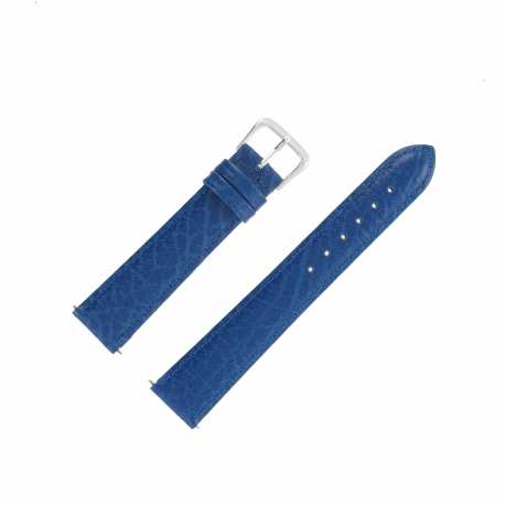 Bracelet montre Bleu azur de 12-16-18-20mm Cuir de Buffle Sherpa EcoCuir® Artisanal