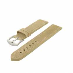 Bracelet montre Beige de 20 à 30mm en Cuir Vintage Arizona EcoCuir® Artisanal