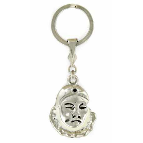 Porte clés Pierrot de la Lune en métal. Made In France Artisanal