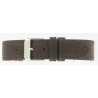 Bracelet montre Marron de 18 et 20mm en Cuir gaufré Buffalo Ecocuir® Artisanal