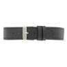 Bracelet montre Noir de 18 et 20mm en Cuir gaufré Buffalo Ecocuir® Artisanal