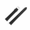 Bracelet Montre Extra Long Noir de 10-14-16 et 20mm en Cuir de Veau Gaufré Alligator Ecocuir® Artisanal