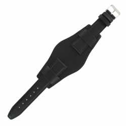 Bracelet montre Bund Américain de 20-22 et 24mm Marron en Cuir véritable Ecocuir® Anallergique Artisanal