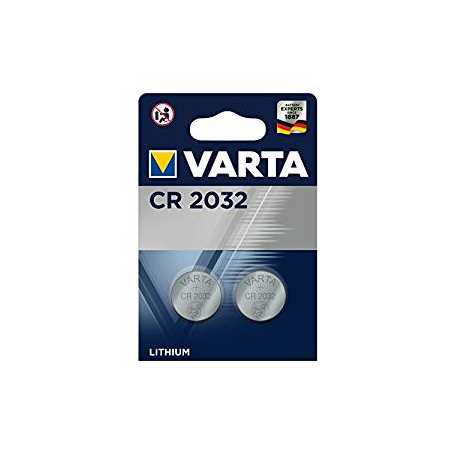 Blister de 2 piles CR2032 Lithium 3 Volts 220 mAh Varta®