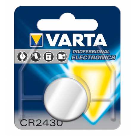 Pile bouton Lithium CR2430 3V Varta Professional