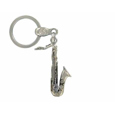 Porte clés saxophone en métal. Made In France Artisanal