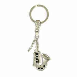 Porte clés Saxophone en métal . Made In France Artisanal