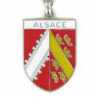 Porte clés de l'Alsace. Fabrication Artisanale Française.