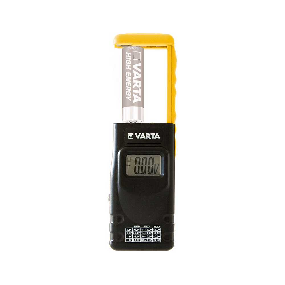 Testeur de piles Universel LCD 1,2 à 9 Volts Varta®