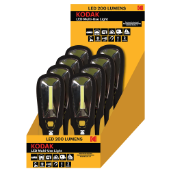 8 Lampes Baladeuse magnétique LED 200 Lumens IP64 Kodak®