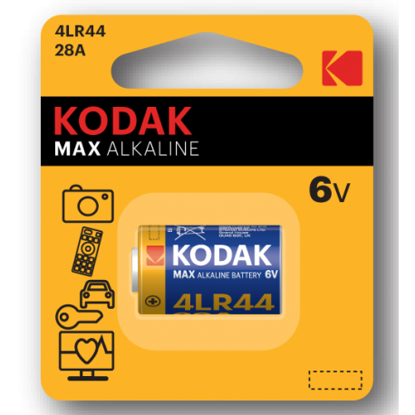 Pile 4LR44 A544 28A V4034PX Alcaline 6 Volts Kodak®