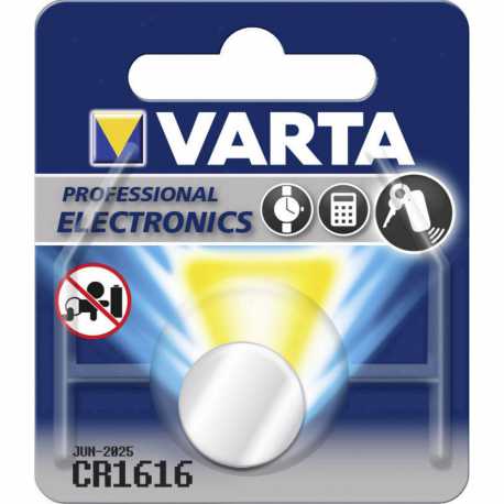 Pile bouton CR1616 Lithium 3 Volts 55 mAh Varta®