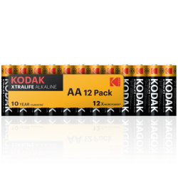 12 Piles LR06 AA Migon Alcaline Xtralife 1.5 Volts Kodak®