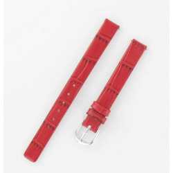 Bracelet de montre Façon Croco Grain GOBI Rouge de 10 - 14 - 18 mm H190-05